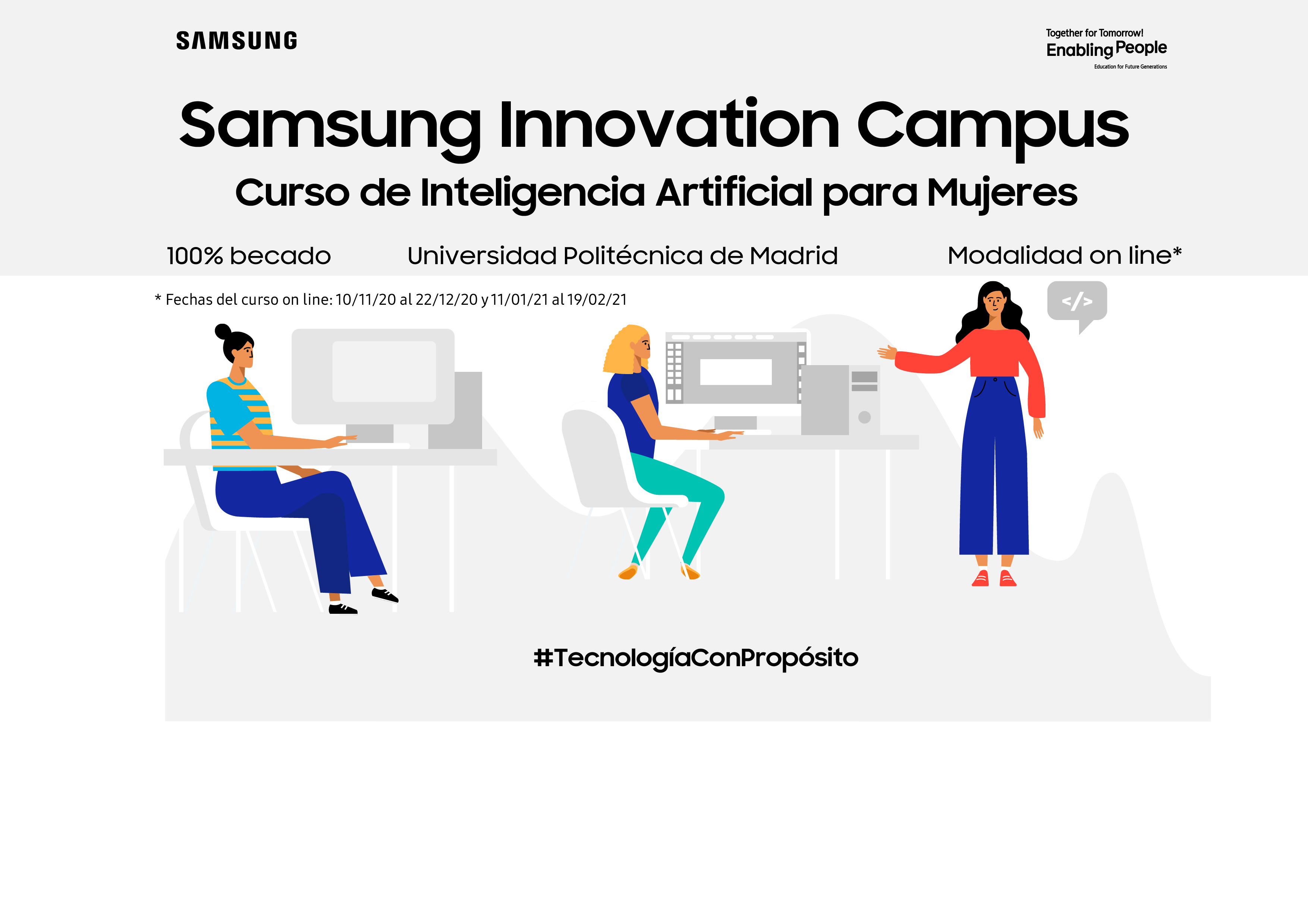 Samsung Innovation Campus lanza un curso de Inteligencia Artificial para DesArrolladoras con la UPM, ¿te apuntas?
