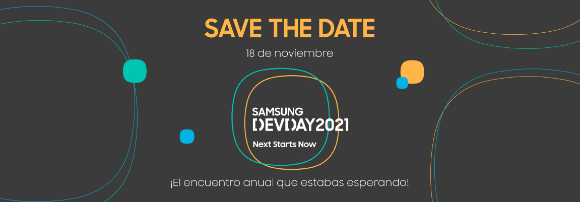 ¡Ya está aquí el Samsung Dev Day 2021! El próximo 18 de noviembre tienes una cita virtual